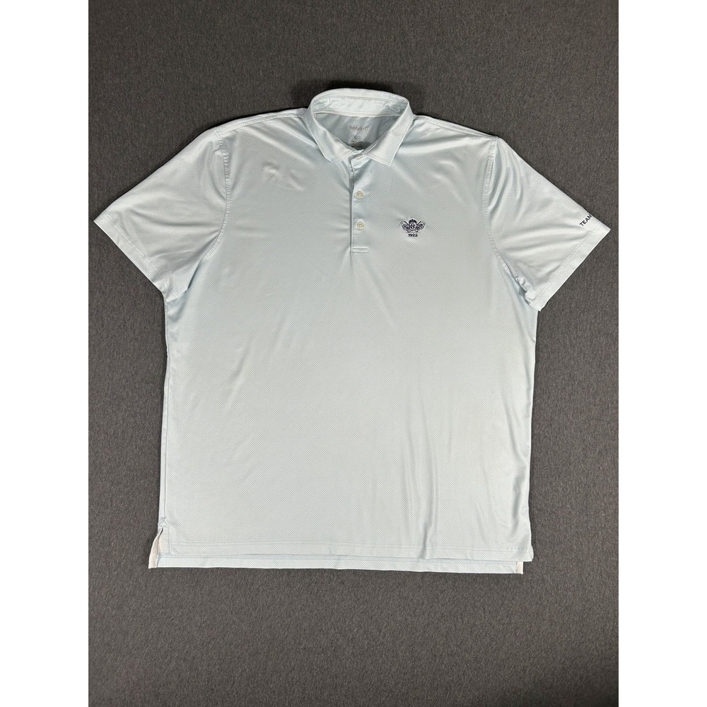 Johnnie-O Golf Polo Country Club Crest 1922 Team Play 2021 Light Blue 2XL